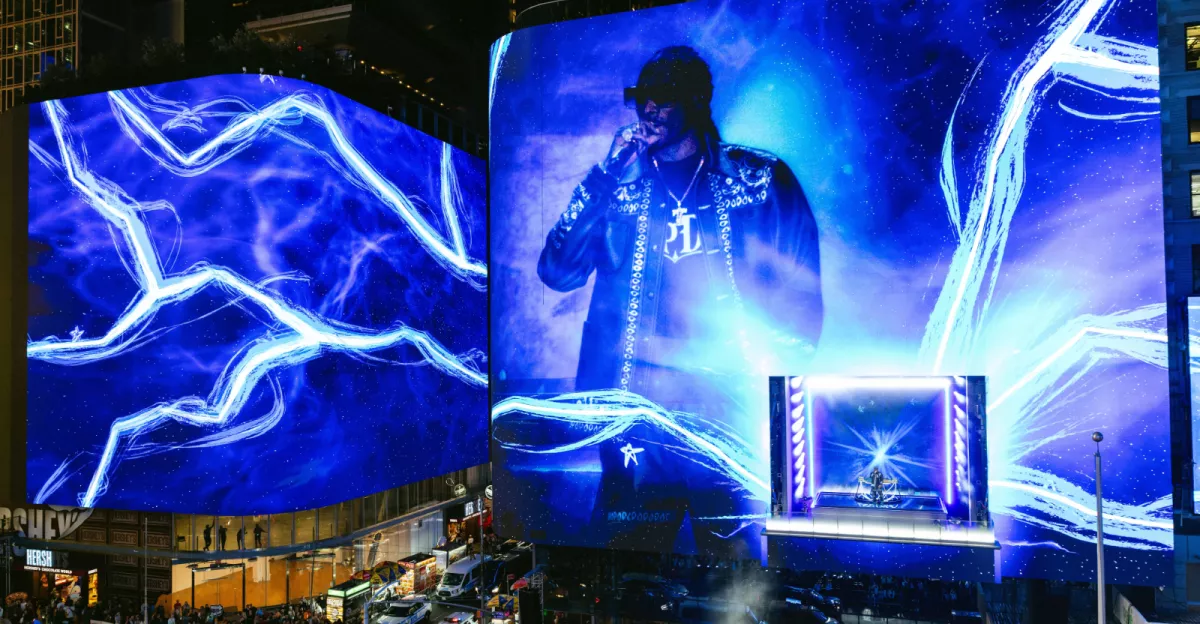 Snoop Dogg na Times Square