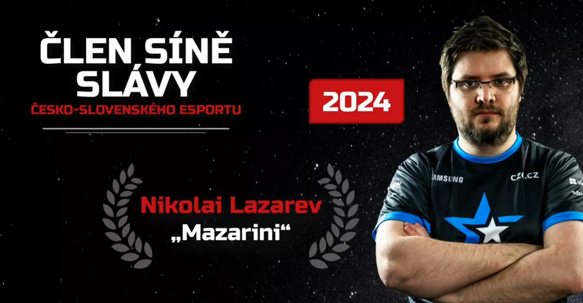 Mazarini byl jmenován do Síně slávy česko-slovenského esportu