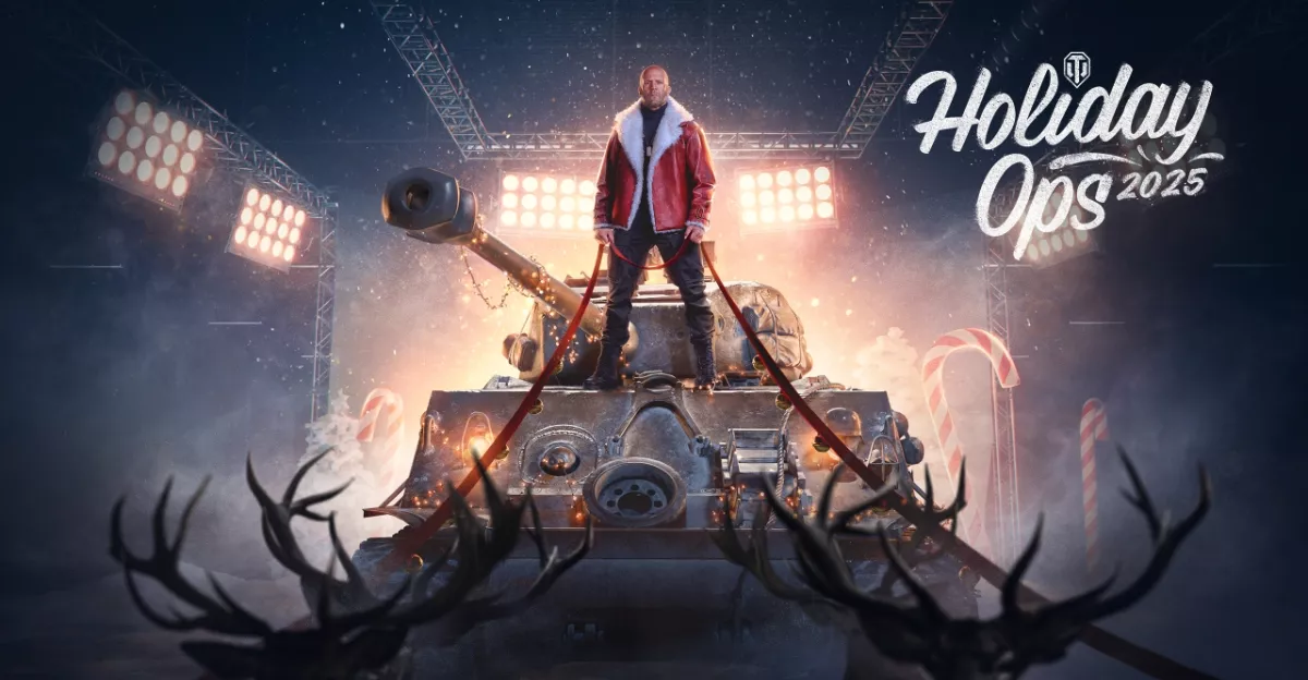 Jason Statham velí vánočním svátkům Holiday Ops 2025 ve World of Tanks.