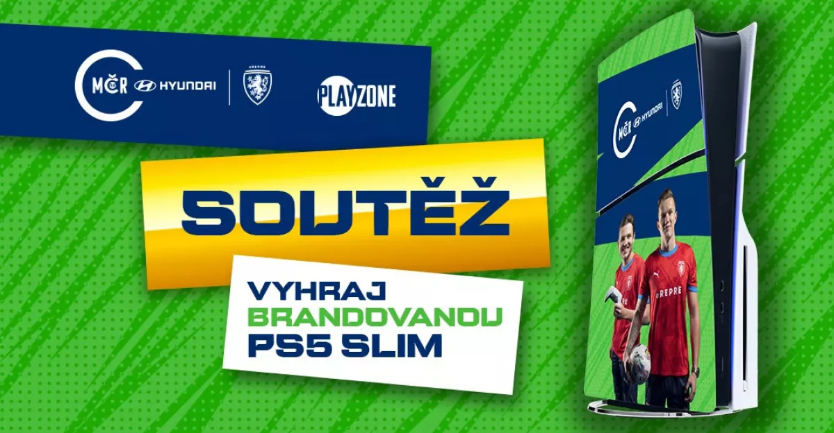 Soutěž o brandovanou konzoli PS5 Slim