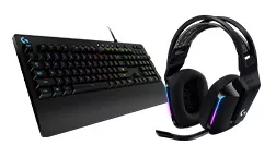 Klávesnice Logitech Gaming G213 Prodigy, CZ/SK černá + Sluchátka Logitech Gaming G733 Lightspeed wireless R