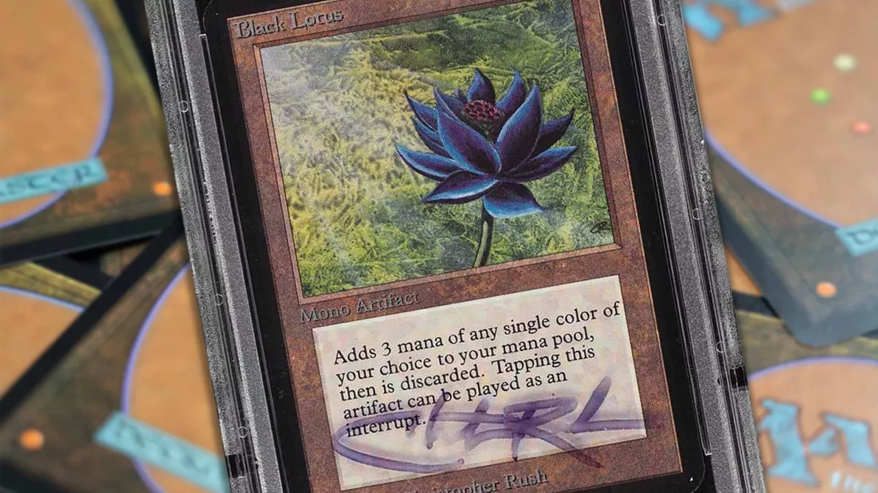 Black Lotus je jednou z nejvzácnějších a nejdražších karet Magic: The Gathering