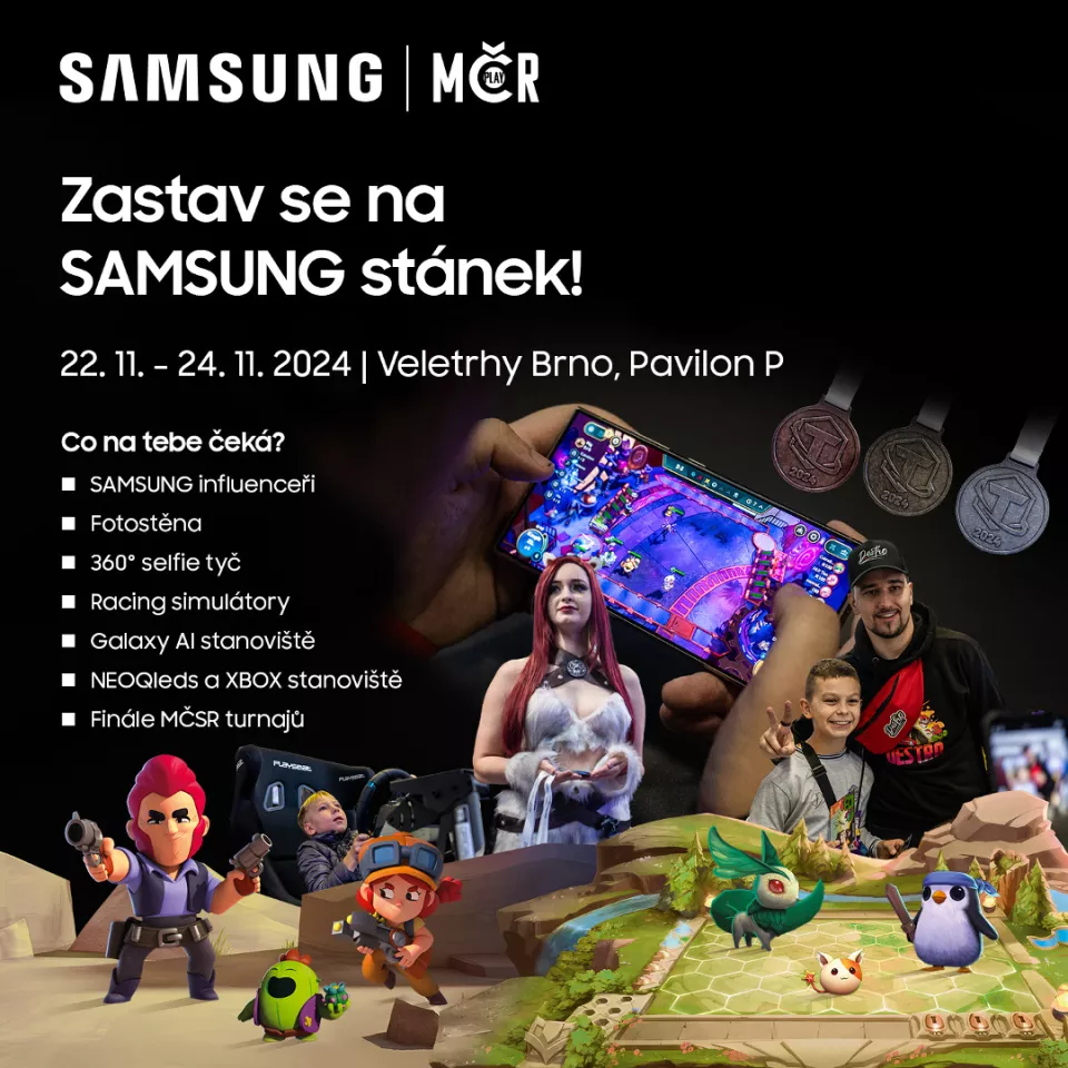 Samsung stánek na herním festivalu MČR